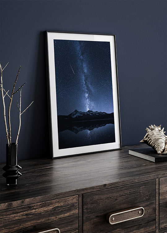 Galaxies Reflection Poster