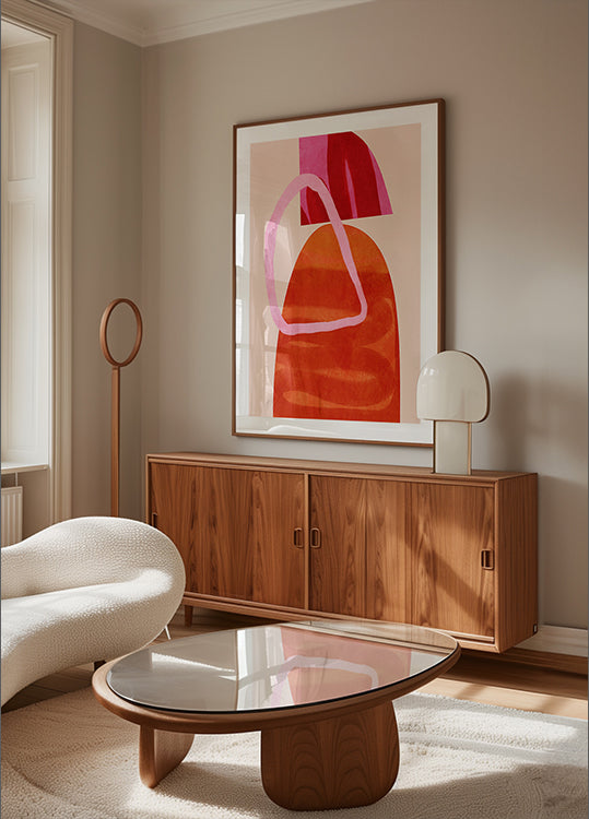 Painted Lines Copy Poster