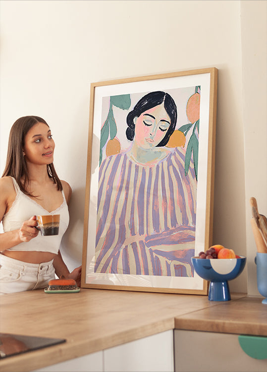 Tranquil Stripes Poster