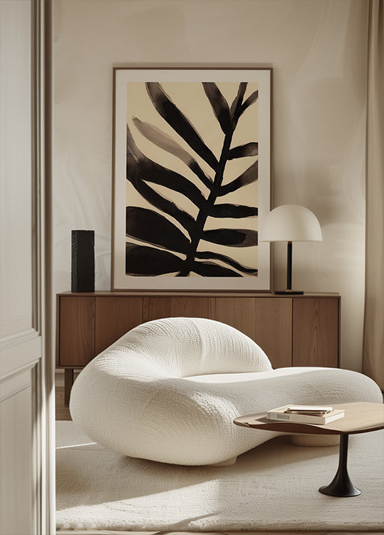 Branches in Black and Beige In Poster