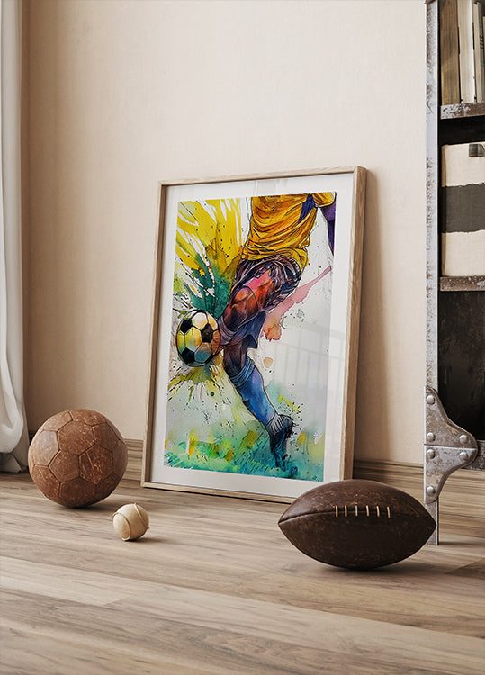 Sport Watercolor Football Player (3)