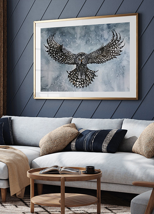 great gray owl Poster