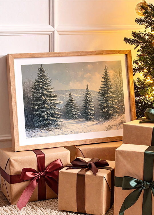 Frosted Horizons Poster