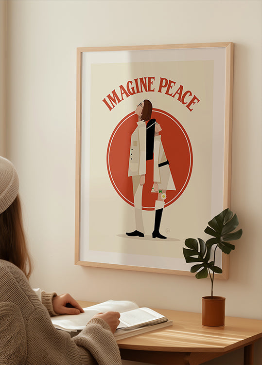 Imagine Peace Minimalist Poster