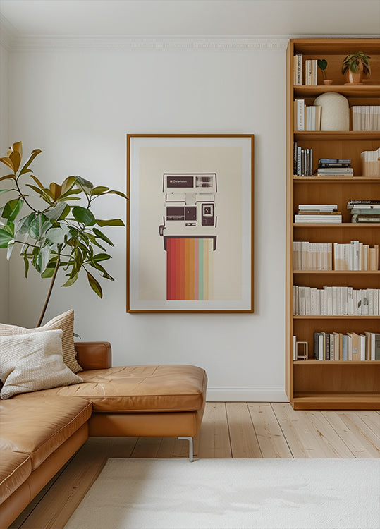 Instant Camera Rainbow Poster