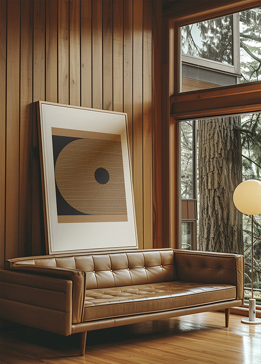 Geometric Eclipse Poster