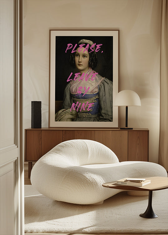 Please, Leave By Nine Poster