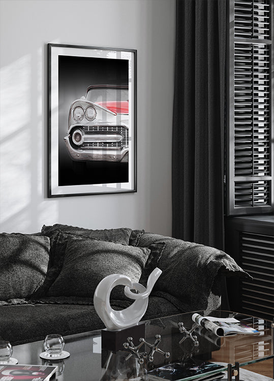 American classic car Coronet 1959 front view Poster