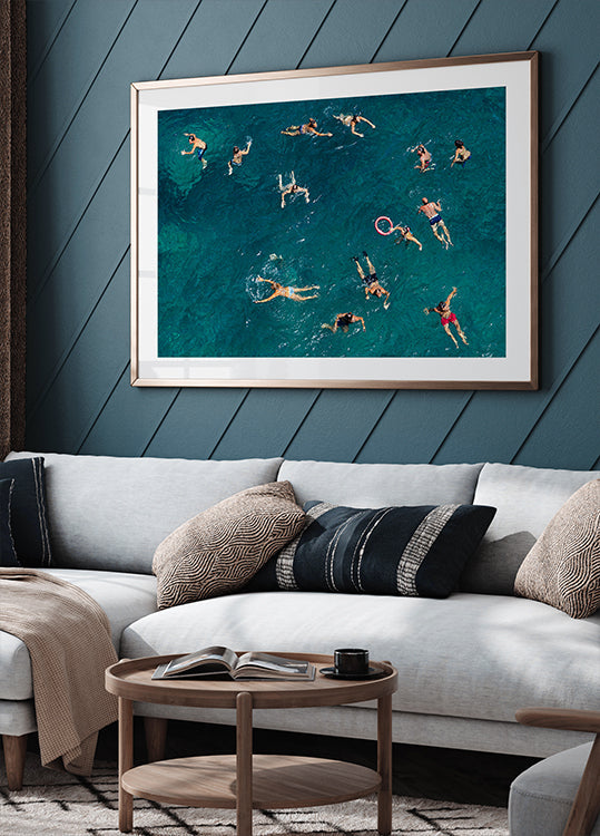 Blue water swim Poster