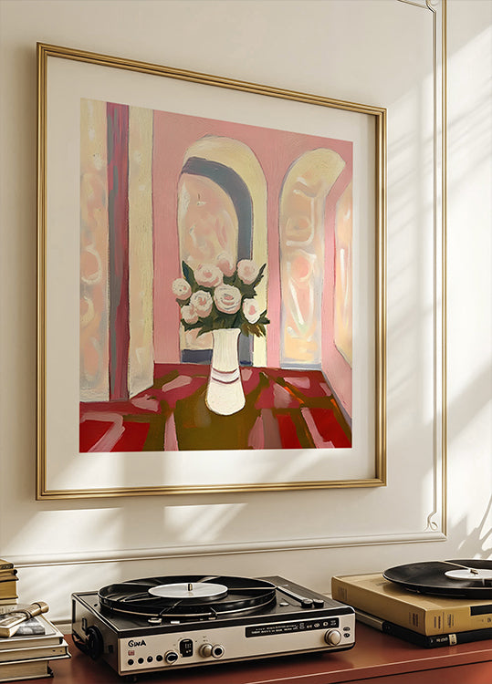 Roses In A Vase Posters