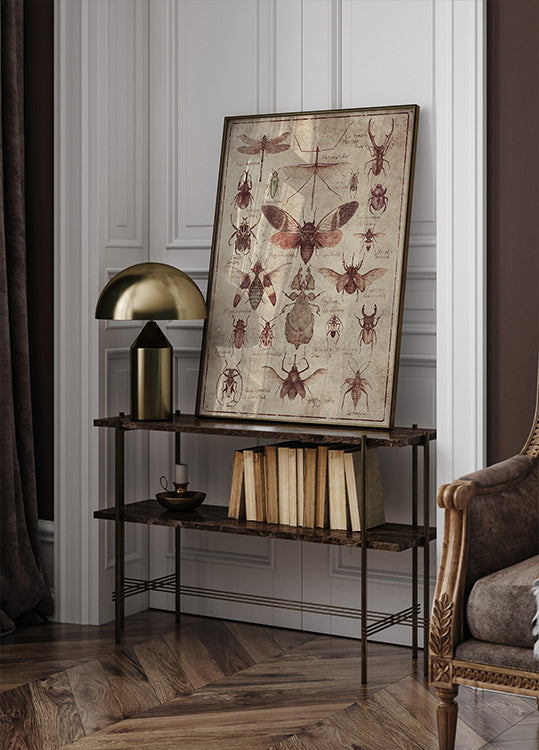 Vintage-style Insects Poster