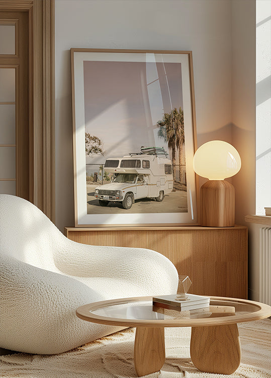 Vintage Camper Parked