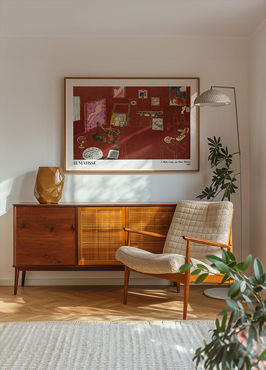 The Red Studio by Henri Matisse Poster