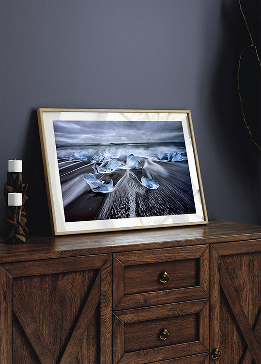 Blue Diamonds Poster