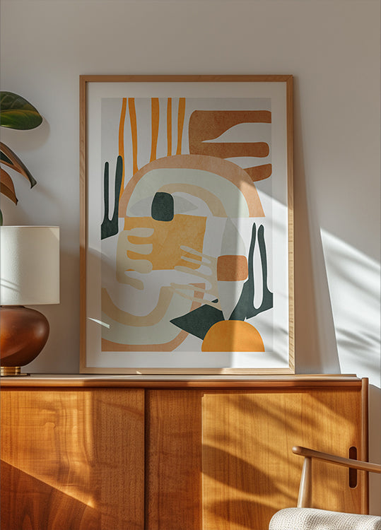 Geometric Shapes Abstract Harmony Poster