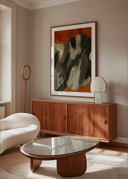 Earthy Abstract Flow Poster