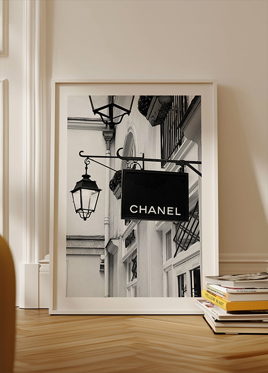 Chanel Paris Black & White Poster
