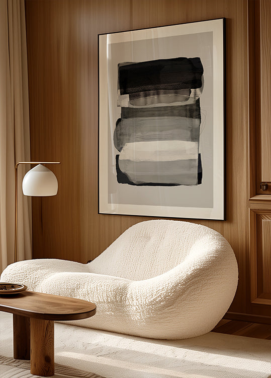 Abstract Brush Strokes 79 Poster