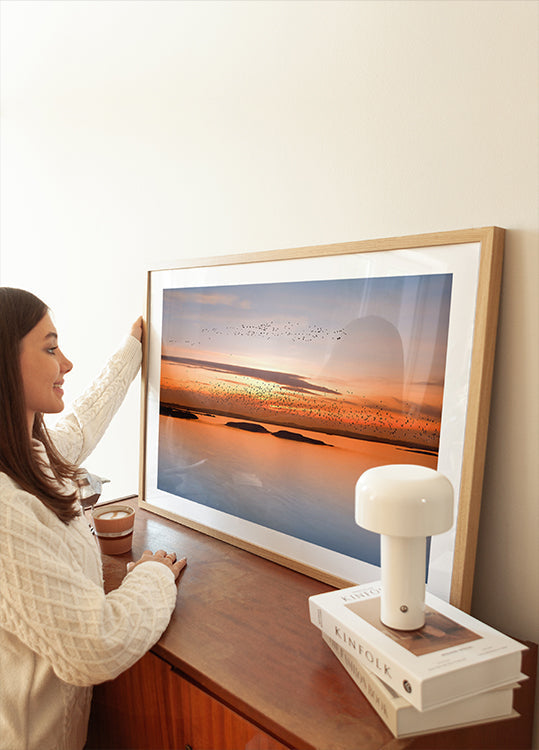 city ​​sunset Poster