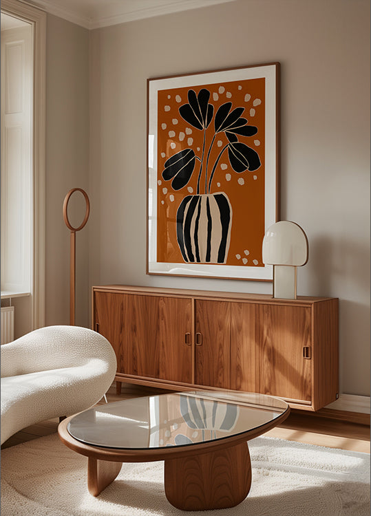 Ocher Still Life No 4 Poster