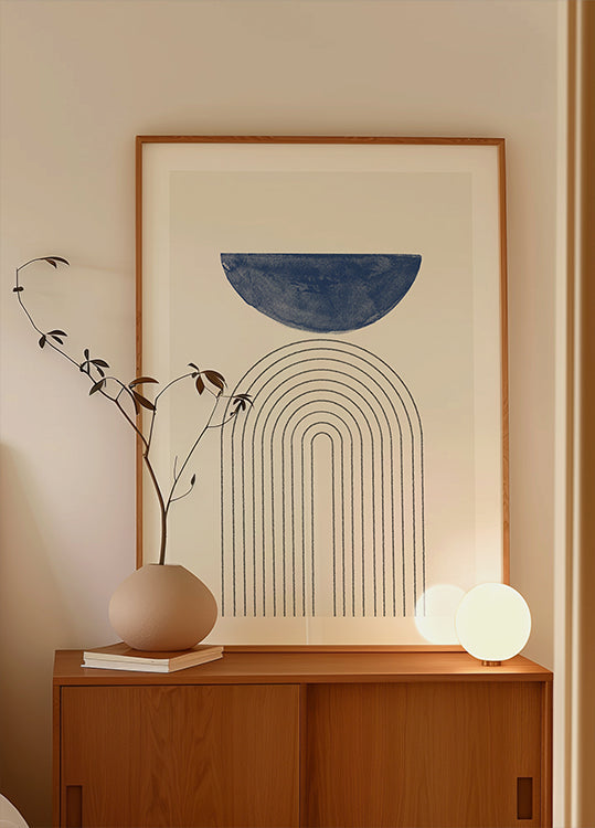 Curved Serenity Poster