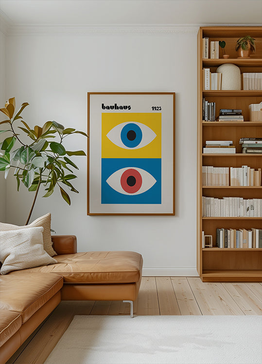 Bauhaus Eyes Abstract Poster