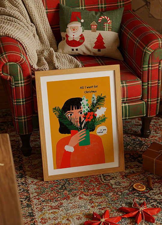 Cheeky Festive Wishes Poster