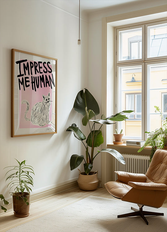 Cat Owner - Impress Me Human Poster