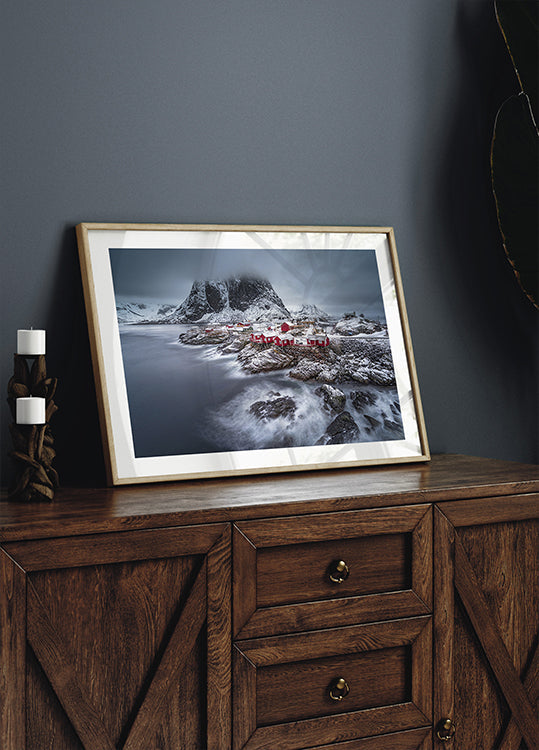 winter Lofoten islands Poster
