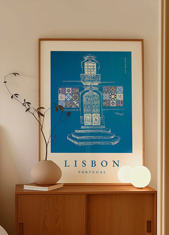 Lisbon Windows, Doorway & Patterns Poster