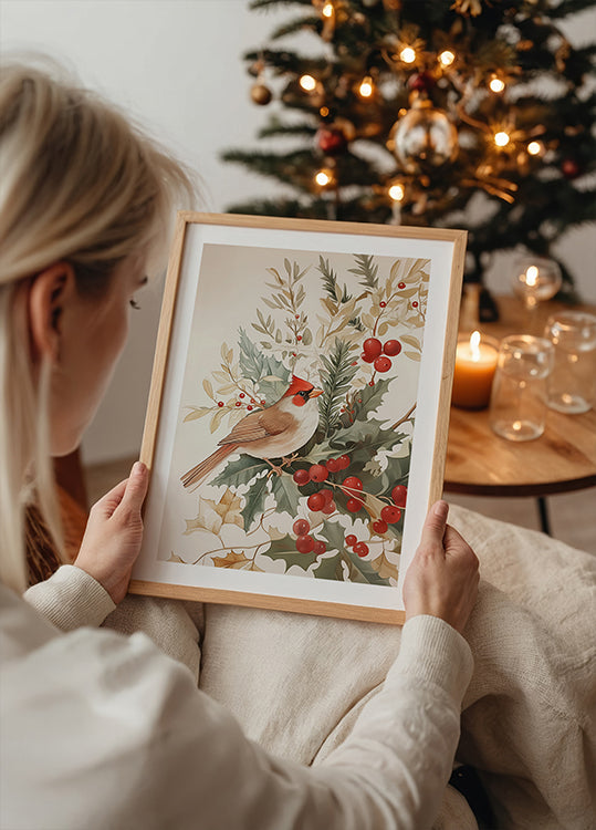 Christmas Bird Poster