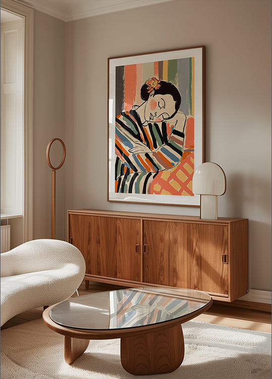 Striped Serenity Poster