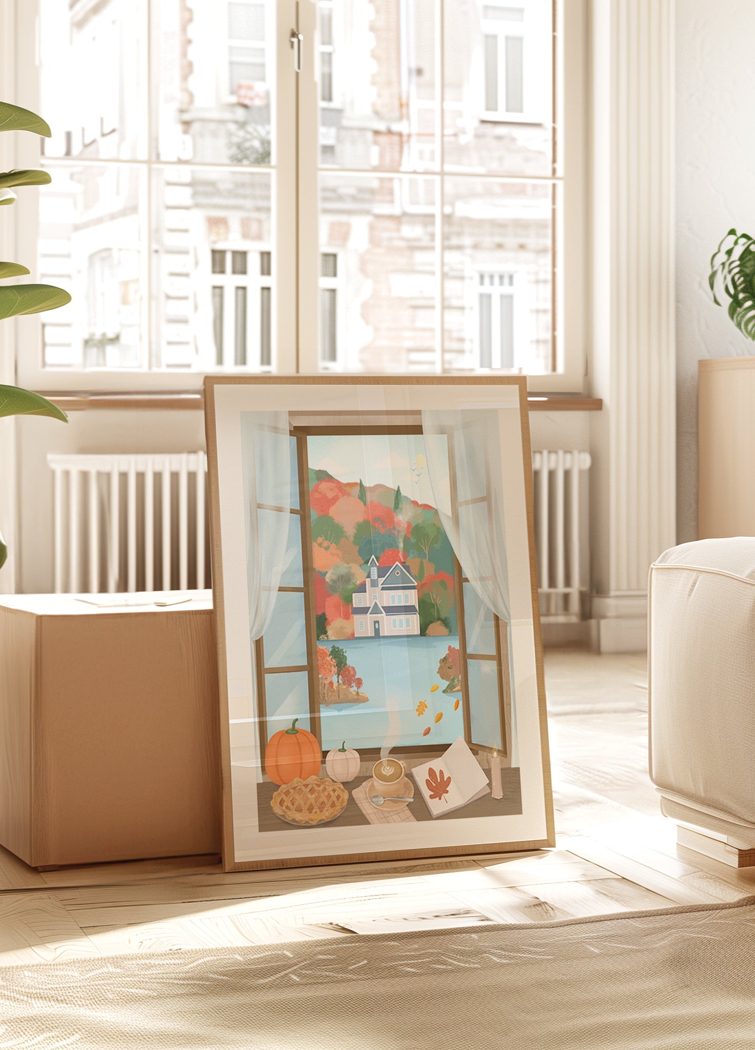 Autumn Cottage Poster