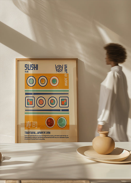 Sushi Japanese Food Print Poster