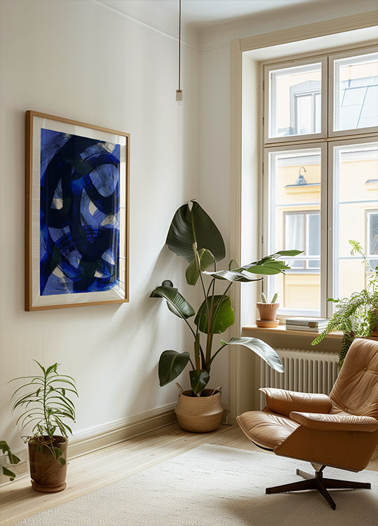 Abstract Brush Strokes 147 Poster