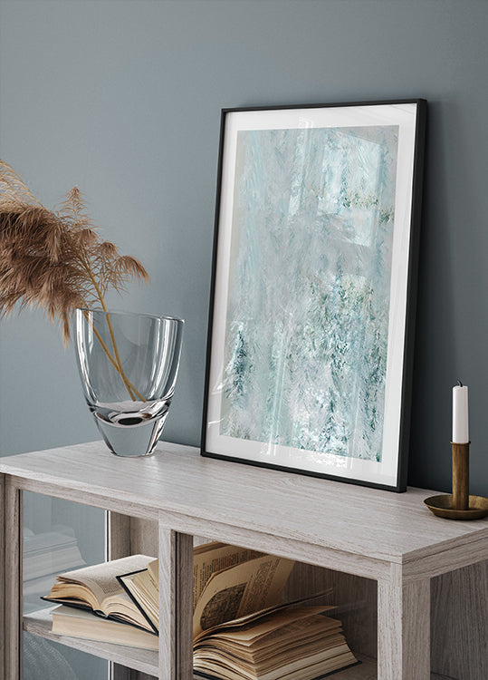 Winter White Forest Scene 1 Poster