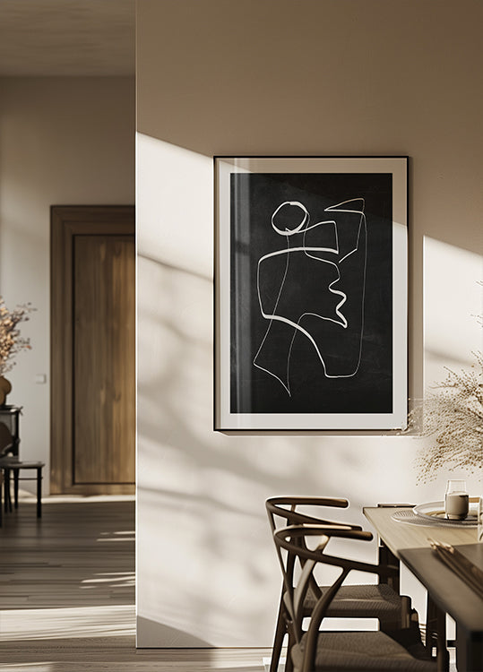 Abstract Line Art 6 2 Poster