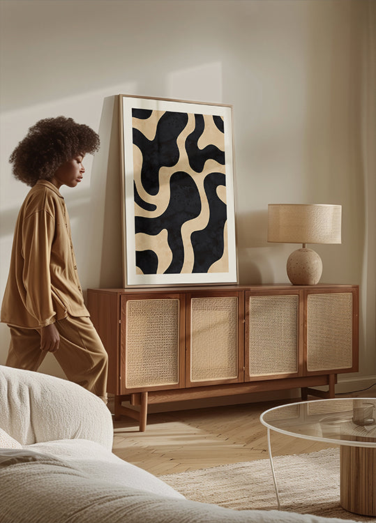 Organic Abstract Shapes Poster