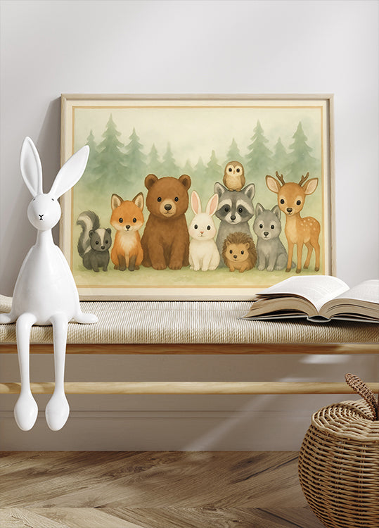 Cute forest animals No.2 Poster