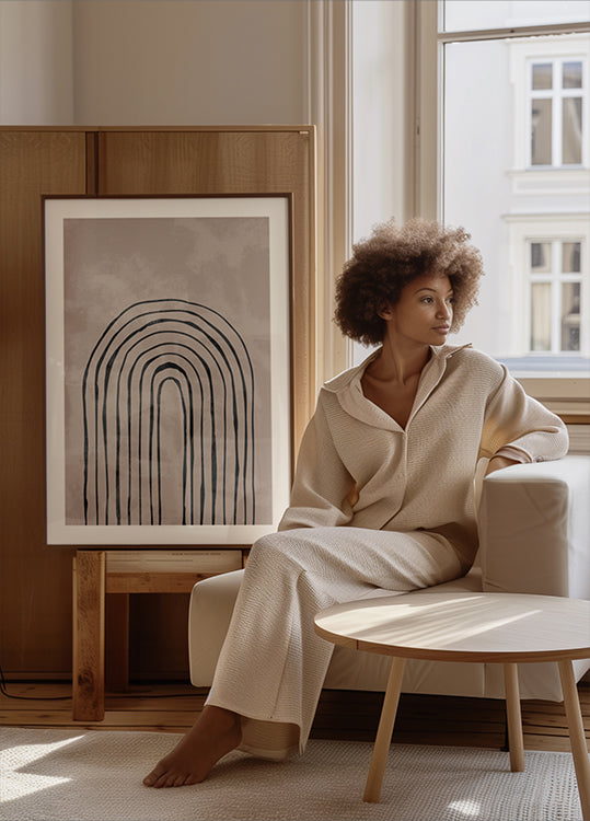 Arch one way black No.4 Poster