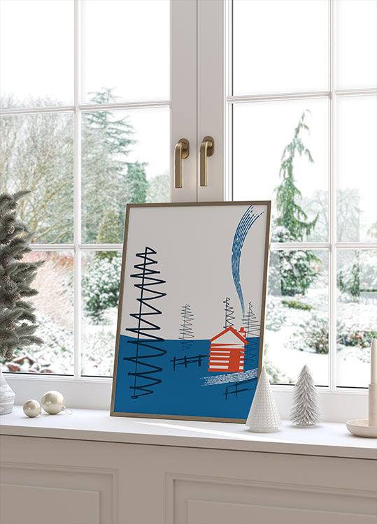 Cozy Cabin Retreat Poster