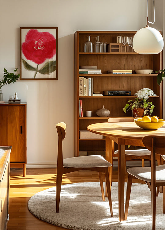 Floral In Red for Cierra Poster