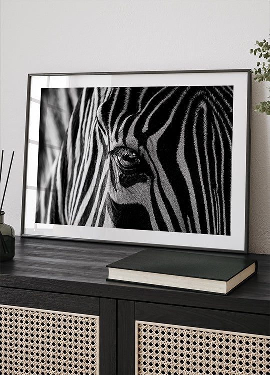 Abstract Zebra Poster