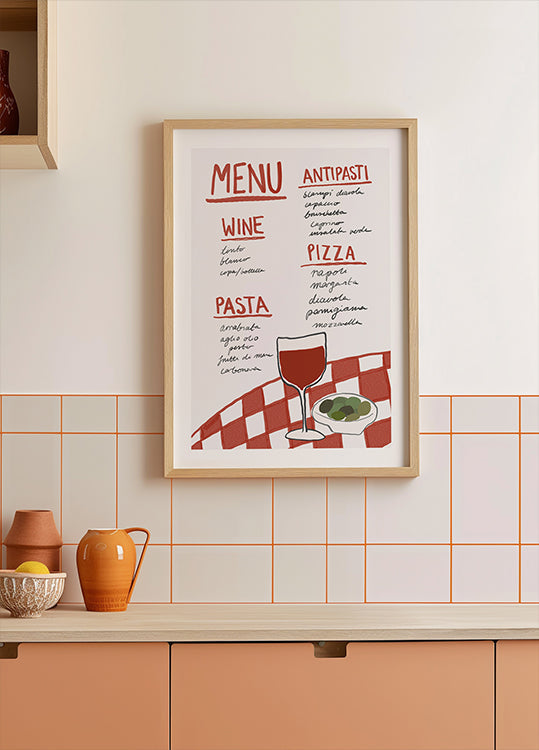 Italian Cuisine Delight Poster