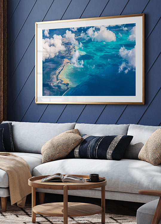 Sand beach meets ocean