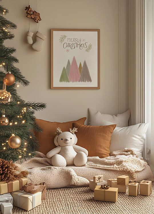 Merry Christmas Trees 1 Poster