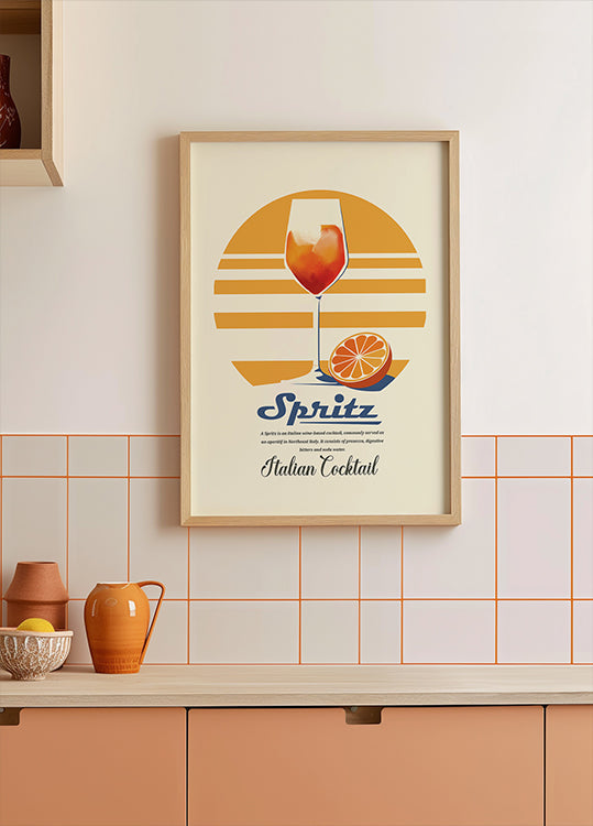 Spritz summer print Poster