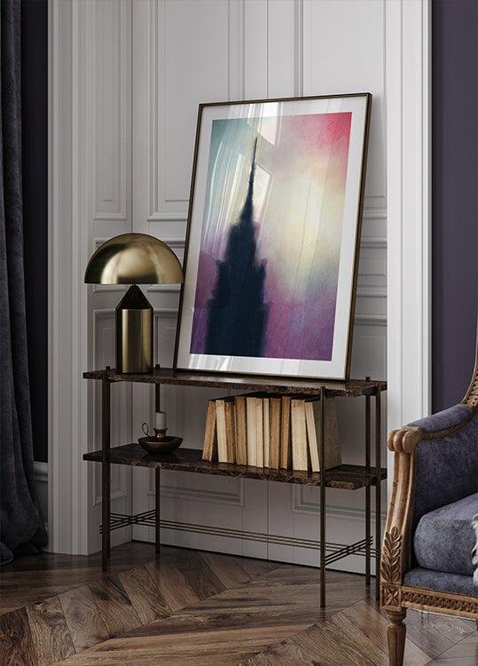 Manhattan Abstract Empire State Building Poster