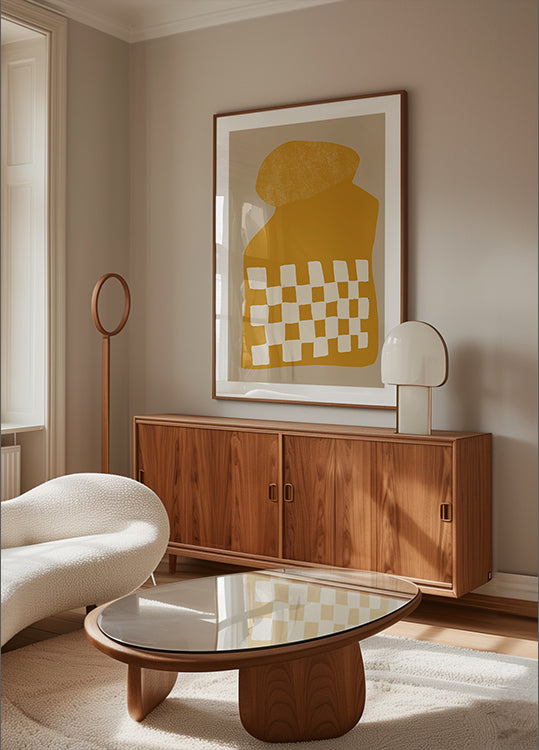 Golden Checkered Shape