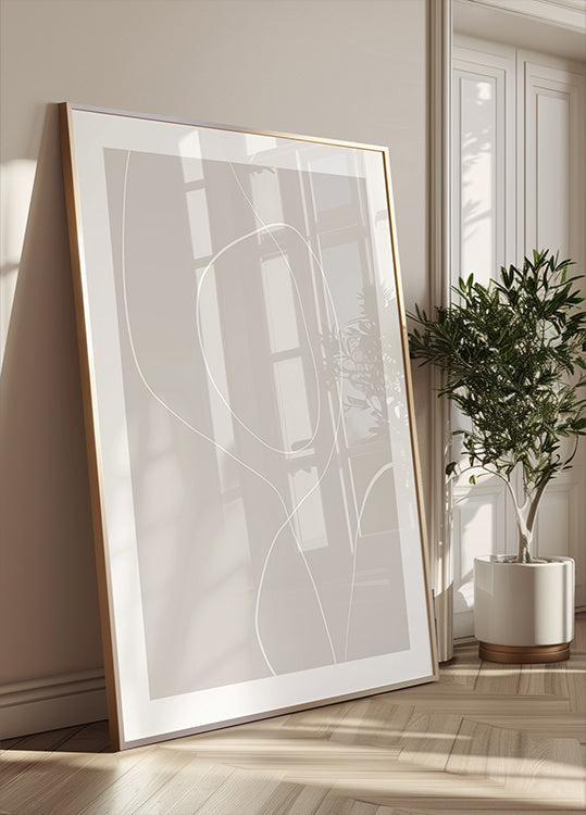 Flowing Lines Harmony Poster